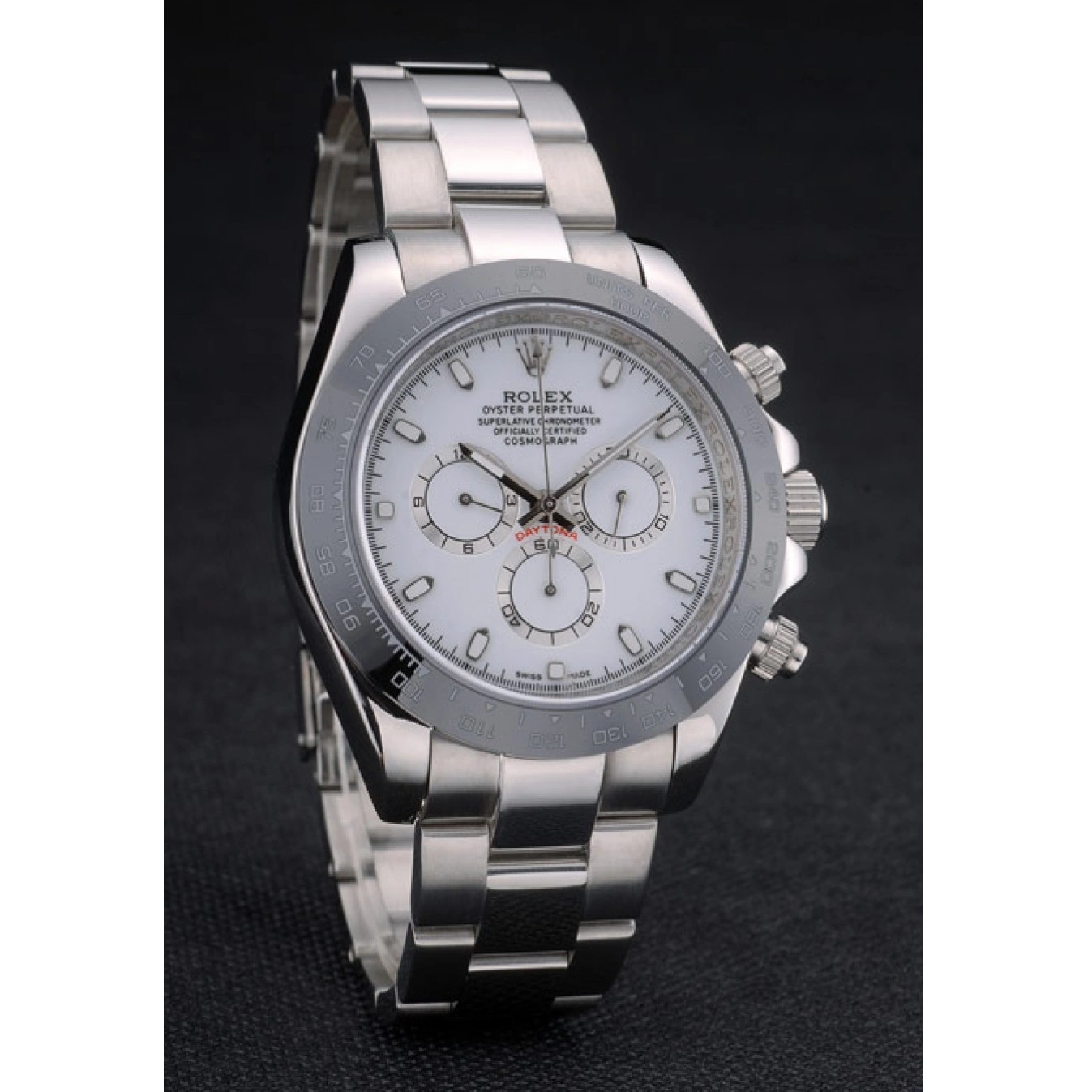 Good Copy Rolex Watches Strap Daytona Tachymeter 80249 Rolex Stainless Black Dial Ceramic White Steep 0625